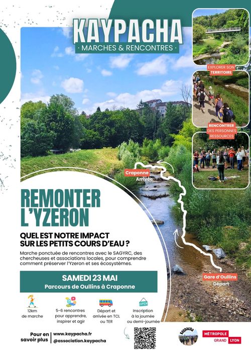 Balade “Remonter l’Yzeron”, exploration collective entre Oullins et Craponne