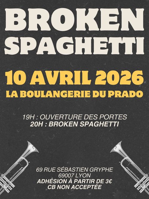 Broken Spaghetti affiche avec deux trompettes