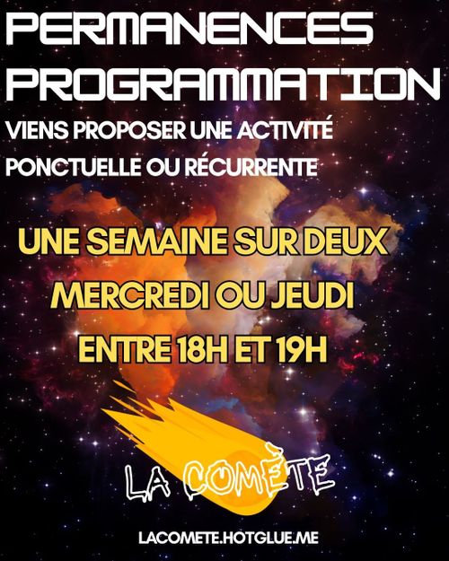 Permanence Programmation de la Comète