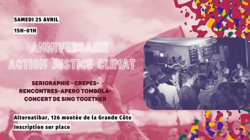 Anniversaire d'Action Justice Climat Lyon