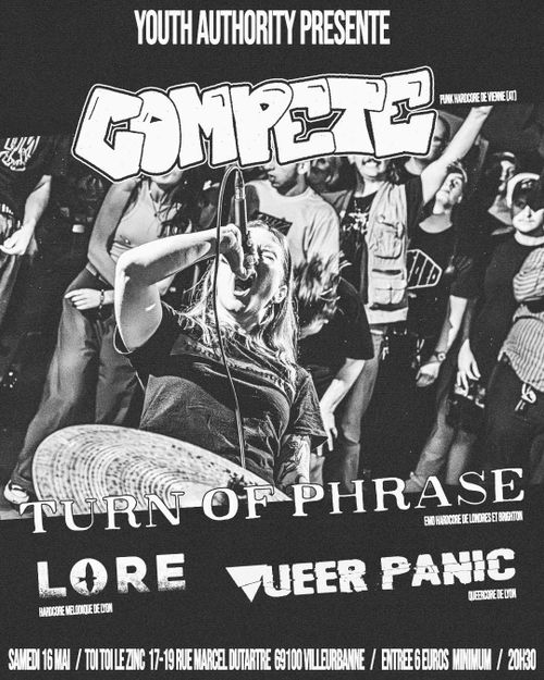 COMPETE + TURN OF PHRASE + LORE + QUEER PANIC 