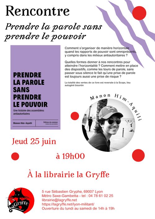Prendre la parole sans prendre le pouvoir