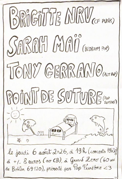 Brigitte NRV + Sarah-Maï + Tony Geranno + point de suture
