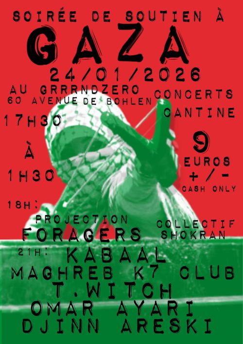 Soirée de soutien à la Palestine