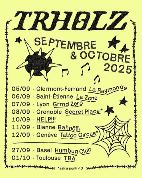 affiche de tournée de trholz