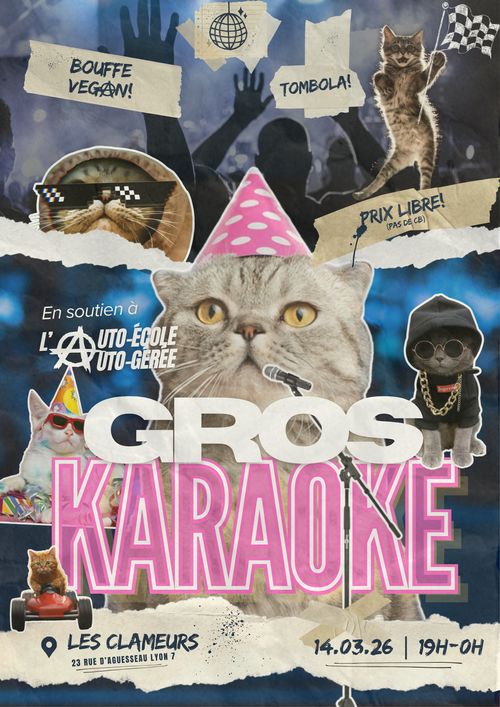 Karaoké et tombola de soutien à la tauto-école