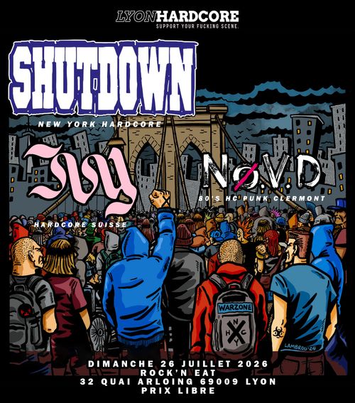 SHUTDOWN (New York hardcore) + IVY + guest
