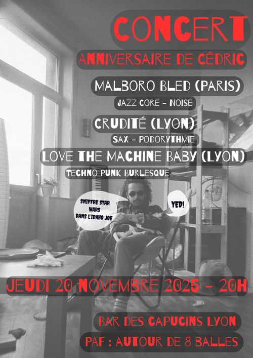 ANNIVERSAIRE DE CÉDRIC! > MALBORO BLED + CRUDITÉ + LOVE THE MACHINE BABY