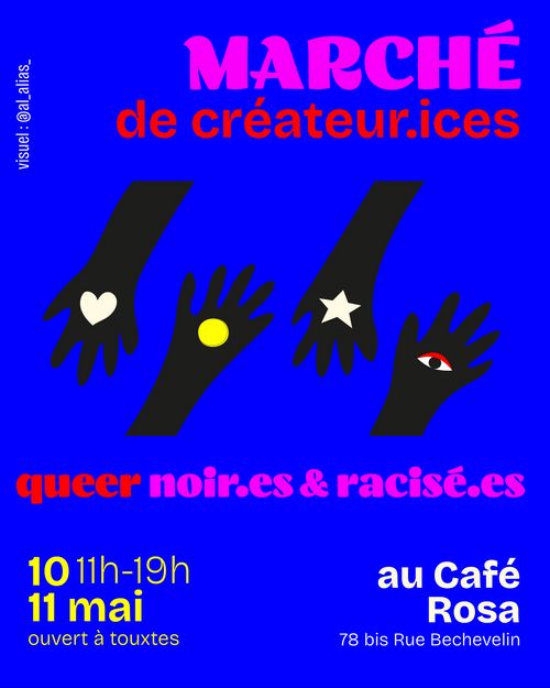 Marché de la création queer noire et racisée