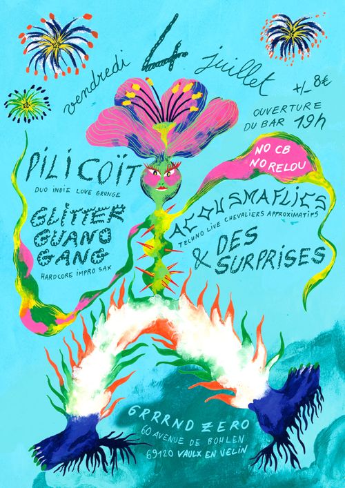 PILI COÏT + GLITTER GUANO GANG + ACOUSMAFLICS + Des Surprises!!!