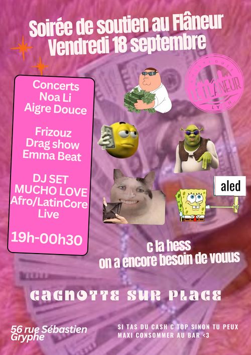 SOIREE DE SOUTIEN AU FLÂNEUR 