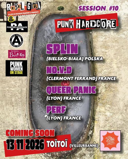 SPLIN (hardcore, Pologne) + Nø.V.D + QUEER PANIC + PERF