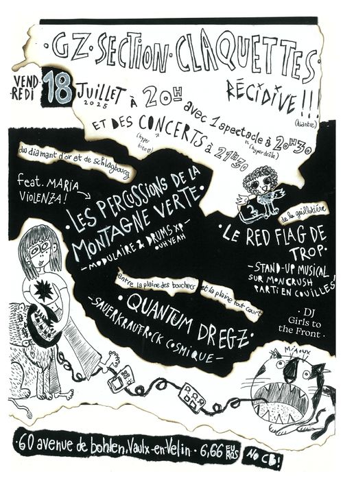 Les Percussions de la Montagne Verte feat. Maria Violenza + Quantum Dregz + Le Red Flag De Trop + DJ Girls To The The Front