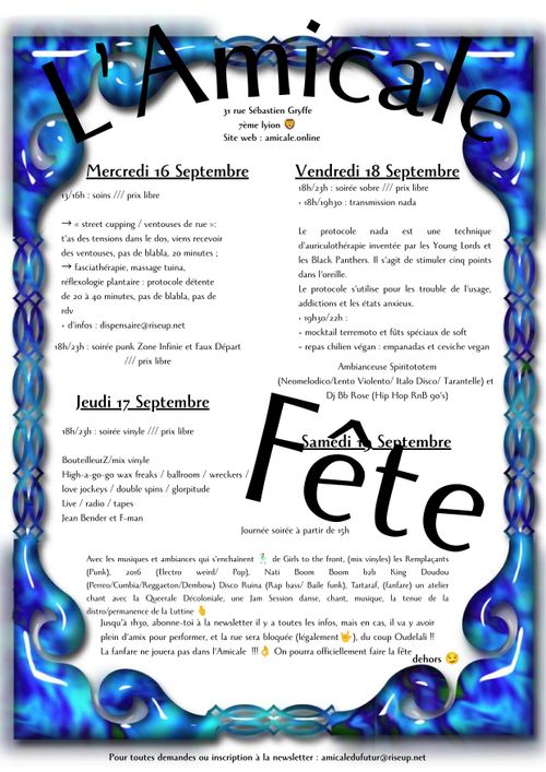 GRANDE FETE DE SOUTIEN A L'AMICALE DU FUTUR