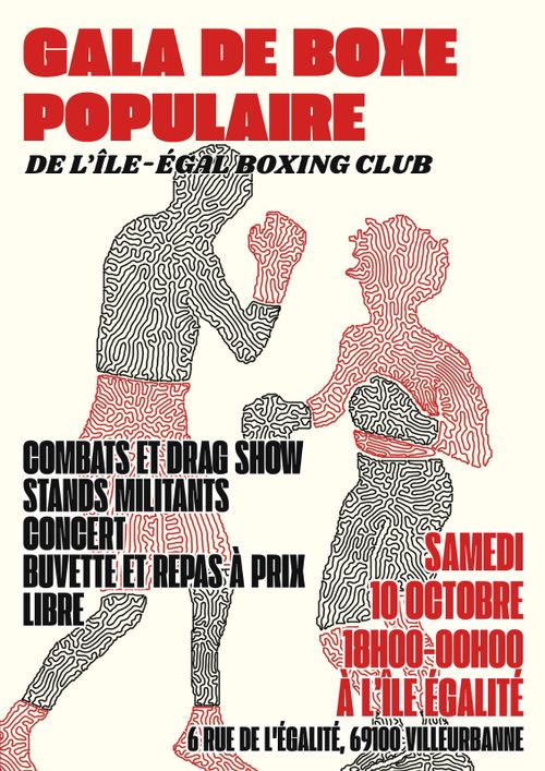 Gala de boxe populaire de l'ile égal boxing club !