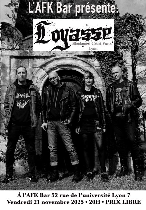Concert Loyasse (black crust punk Lyon)