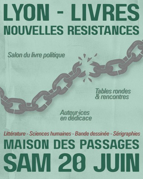 Salon du livre indépendant et politique Lyon - Livres - Nouvelles Résistances