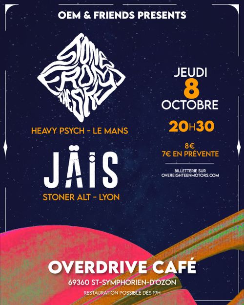 Stone From The Sky [Heavy Psych // Le Mans) + JÄiS (Stoner Alt. // Lyon)