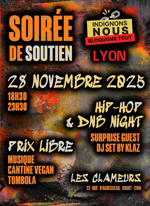 Soirée de soutien aux Clameurs