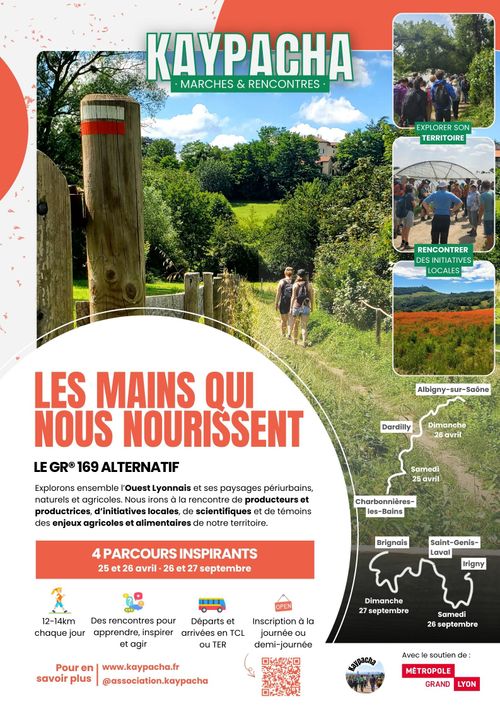 Balade “Les mains qui nous nourrissent”, agriculture et alimentation sur le GR169