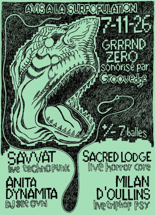 Anita Dynamita + Sacred Lodge + Savvat + Milan d'Oullins