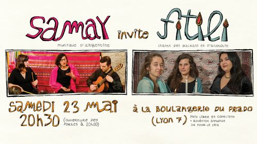 Concert : Samay invite Fitili - Musique d'Argentine et Chants des Balkans