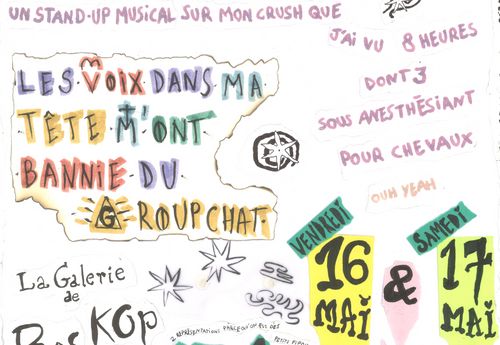 Stand up musical : Les voix dans ma tête m’ont bannie du groupchat