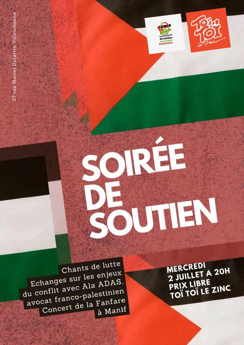Concert de soutien pour la Palestine